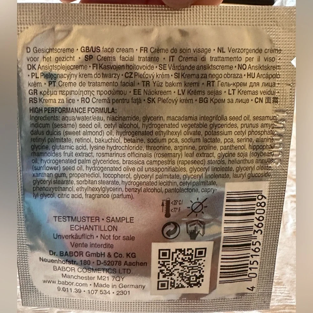 Doctor Babor triple Triple Pro-Retinol Renewal cream Sample‎